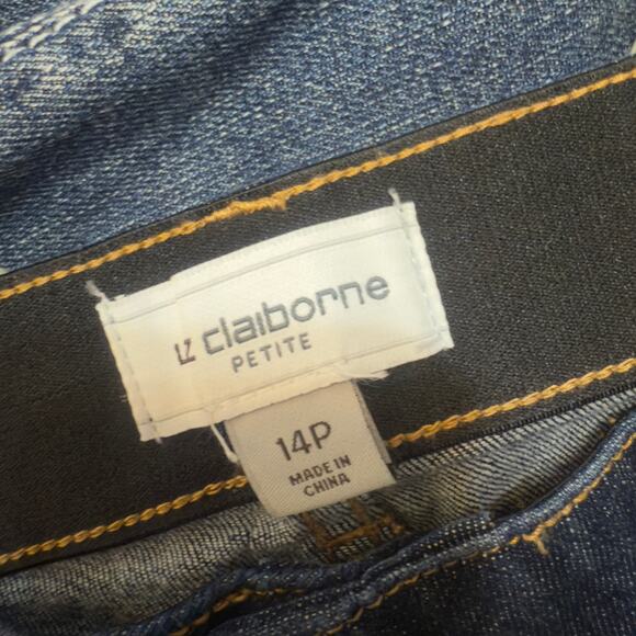 Lix Claiborne Women's Size 14 Petite slim fit 5 pocket jeans #3335 - Picture 5 of 5
